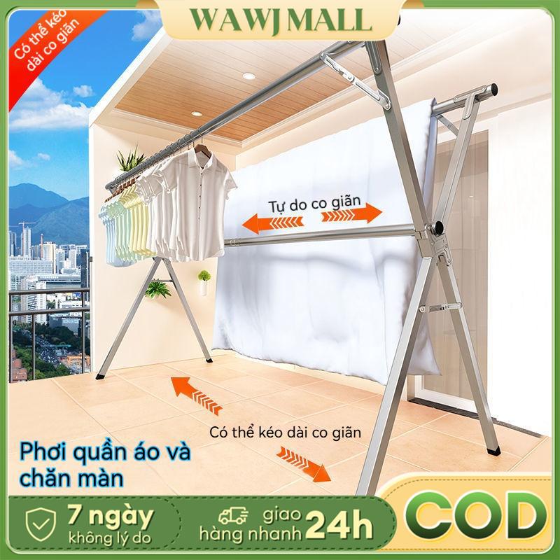 Wawj-5 1M6~2M4 Giàn Phơi Quần Áo Gấp gọn Cây phơi đồ Siêu Bền Phơi quần áo