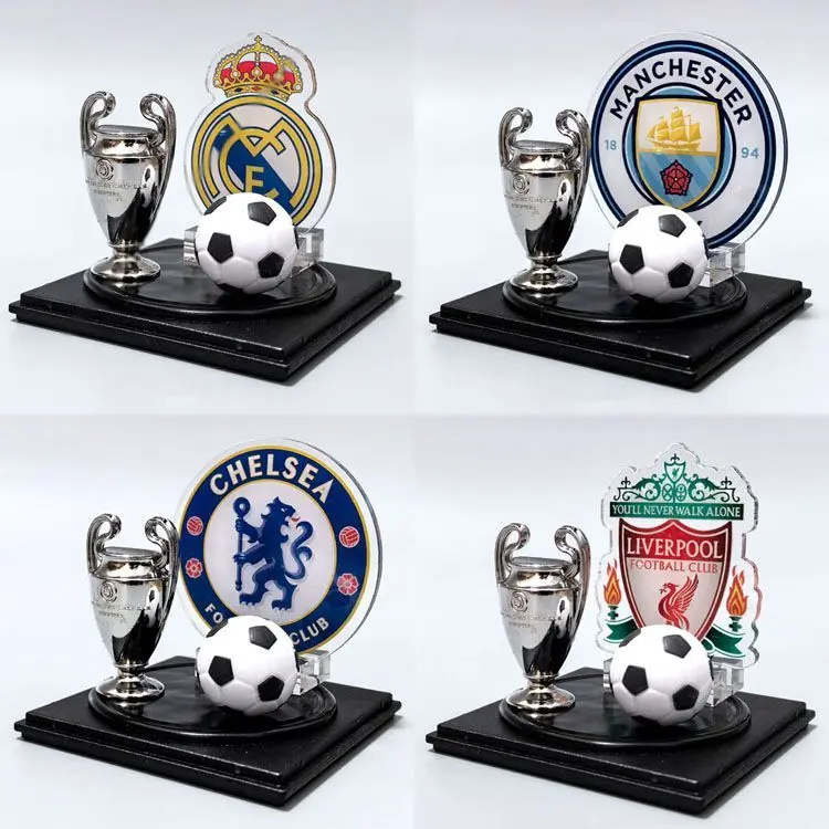 Real Madrid Liverpool Chelsea Arsenal Manchester City Football Club Trophy display fan jewelry birthday gift