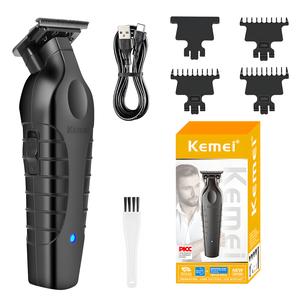 Cortapelos profesional Kemei Km-2299, cortapelos sin cable para detalles de barbería, cuchilla con espacio cero, alta calidad, funciona con batería, Global Picks