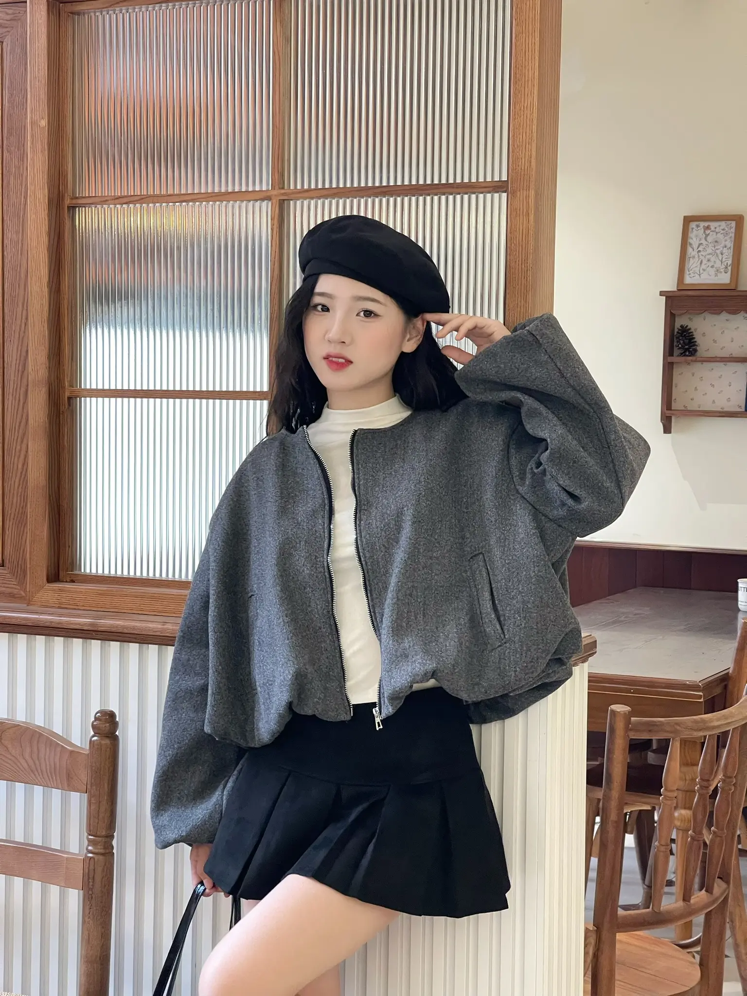 Áo khoác dạ ép 2 lớp dáng bồng, Áo khoác dạ hai lớp ấm áp - 29feb.closet - A573 | BigBuy360 - bigbuy360.vn Áo khoác dạ ép 2 lớp dáng bồng, Áo khoác dạ hai lớp ấm áp - 29feb.closet - A573 | BigBuy360 - bigbuy360.vn