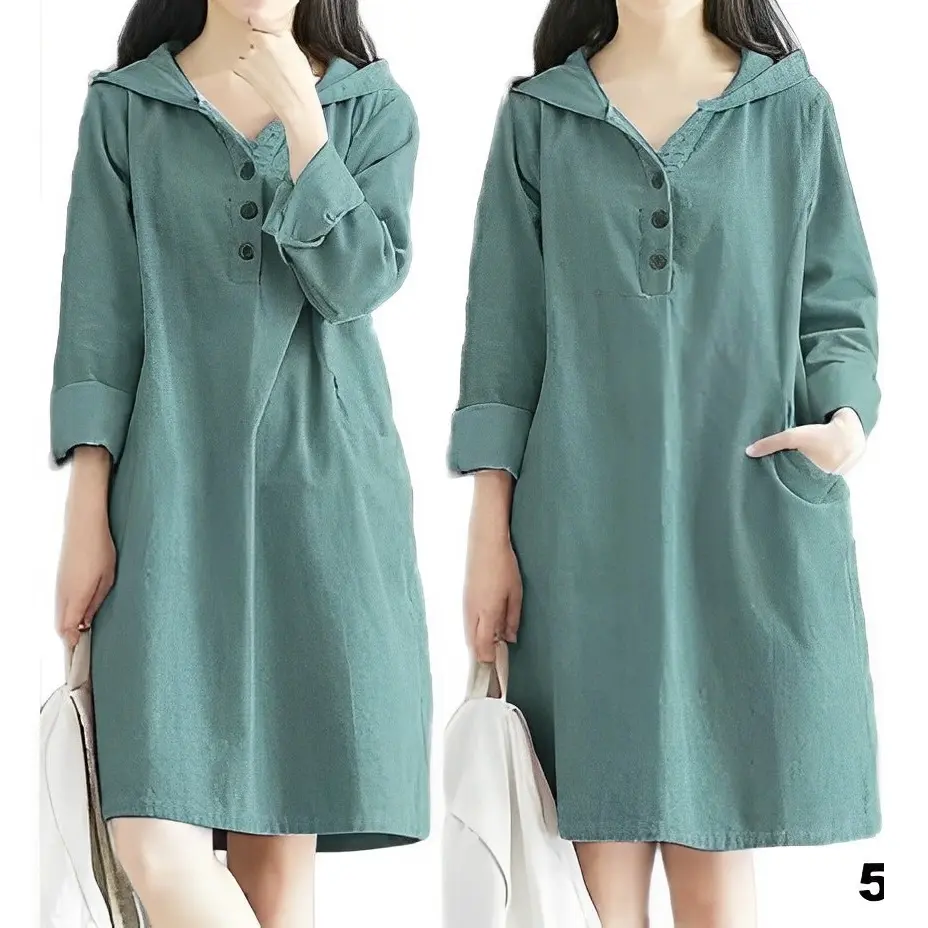FF Tunik Hoodie Big Size XXXL Ld 120 cm P 85 cm B 235 gr Cotton Supernova #4128