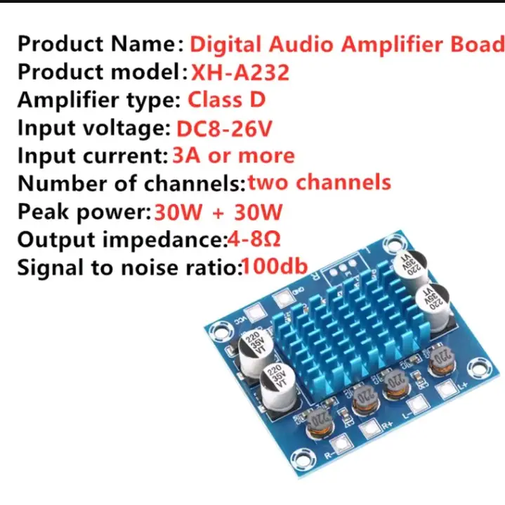 Kit digital amplifier tpa 3110 classD stereo 2 channel 1
