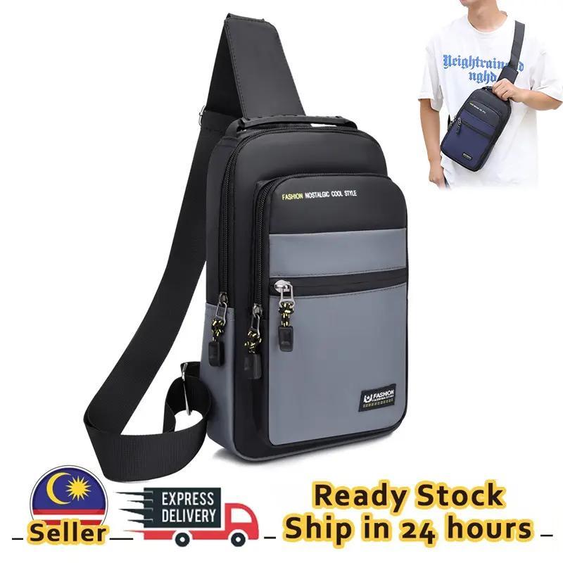 Berkualiti Sling Bag Men Crossbody Bag Pouch Bag Men Casual Chest Bag ...