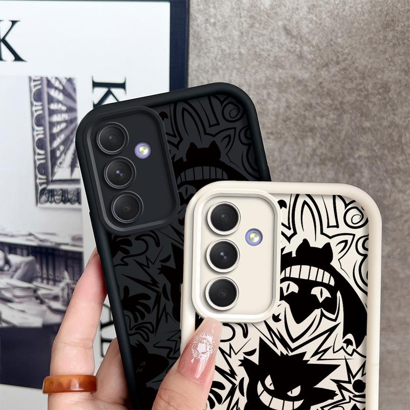 Product Introduction of softcase soft case casing hp Samsung A55 5G,Gengar,Paket lengkap,kreativitas,coveringcasing,Mode,tren,Kartun,kepribadian Ponsel Protection 41