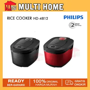 Philips Digital Rice Cooker Magicom 1.8 L - 3000 Digital Series HD4812 - 18 Menu Masak - Anti Lengket