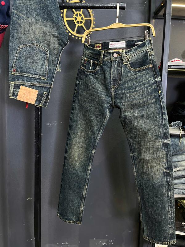 [Jean Denim Guangzhou 18Oz-J3910 ] Quần Jeans Nam Dài Màu Xanh Was Phủ Đồng  5KM Selvedge Denim K3 STORE