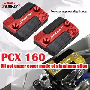 ZLWR PCX 160/150/125 upper brake fluid pump cover, upper oil pump decorative cover, aviation aluminum material, corrosion-resistant and durable, pcx160 accessories, pcx motorcycle accessories.