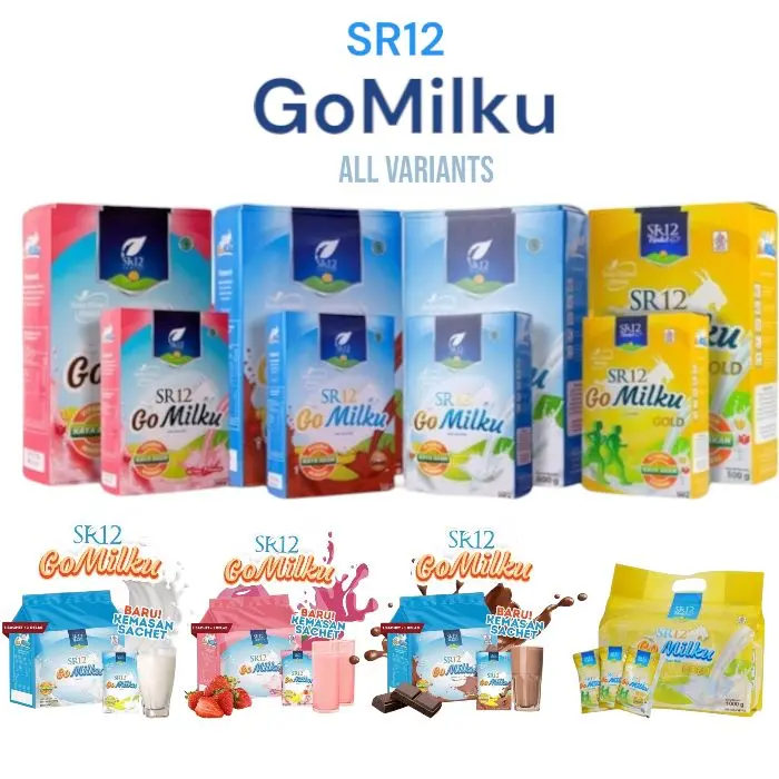 GOMILKU SR12 Susu Asli Kambing Etawa ALL VARIANTS KAYA DENGAN MANFAAT