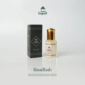 Minyak Wangi Raudhah by Aura Sujud Original 100% Parfum Sunnah Arab Non Alkohol Box