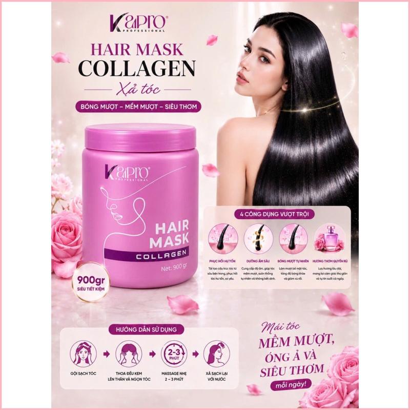 Kem Hấp Tóc Kaipro collagen 900g -Hồng tím