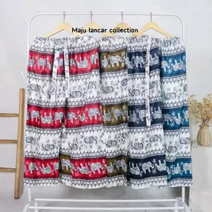 Celana Santai Tidur Kulot Batik Panjang Motif Gajah Bahan  Rayon Wanita Nyaman