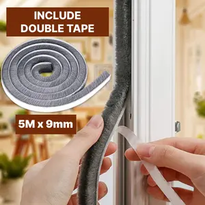 Seal Lis Strip Bulu Peredam Suara Pintu Jendela Penahan Angin Debu 5M