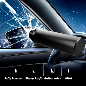 2 in 1 Car Emergency Safety Escape Hammer Glass Window Breaker Seat