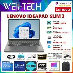 Lenovo Ideapad Slim 3i i5-13420H 16GB 512GB SSD 14"WUXGA IPS Win11 OHS