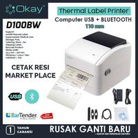 Gambar KERTAS THERMAL LABEL 100X120 mm STICKER LABEL Isi 500 pcs Roll Stiker Tanpa Tinta - MERK OKAY dari Okay Indonesia Kota Administrasi Jakarta Utara 3 Tokopedia