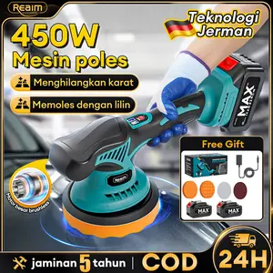 450W Mesin Poles Cordless Mobil Polisher Mobil Perbaikan Ubin Motor Car Alat Disc Disk kaca motor Alat Poles Cat Mobil Full Set