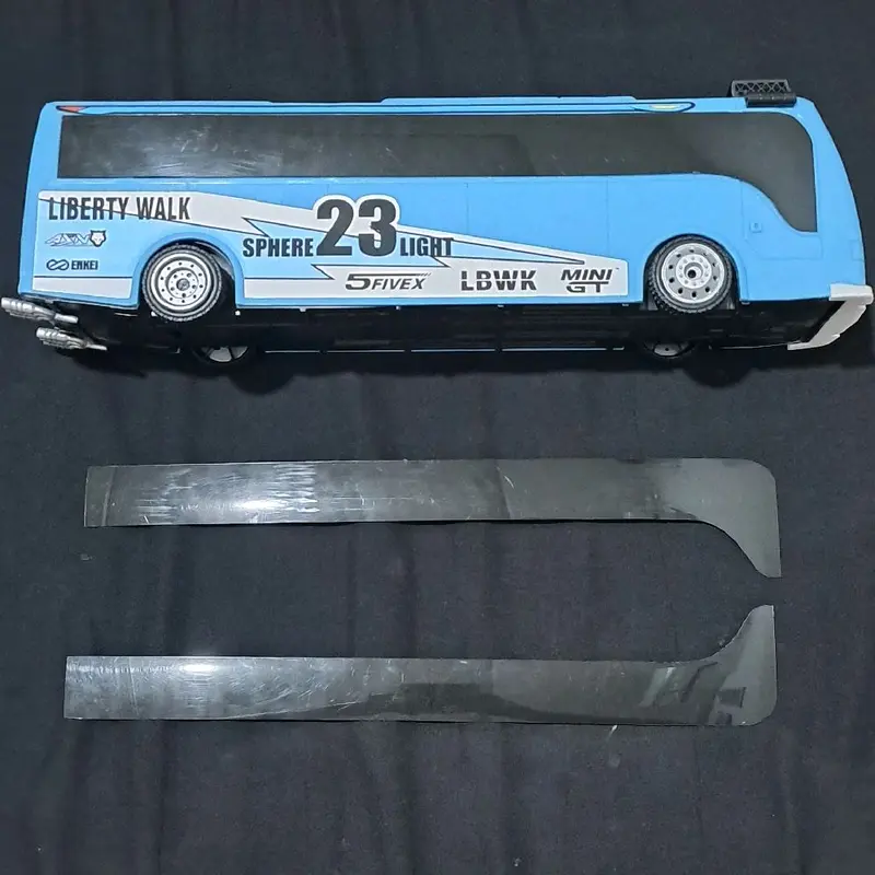 Stiker livery miniatur bus LBWK sudah cutting/livery miniatur bus RKC 4