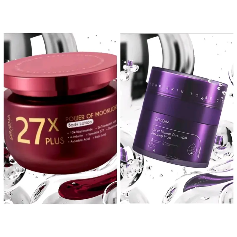 [FREE GIFT] BUNDLING 1 HB DOSTING 27X DAN 1 GREAT RETINAL UNGU DAVIENA SKINCARE UNTUK MEMUTIHKAN BADAN Lotion Mencerahkan Mengencangkan Perawatan Tubuh sunblock 0