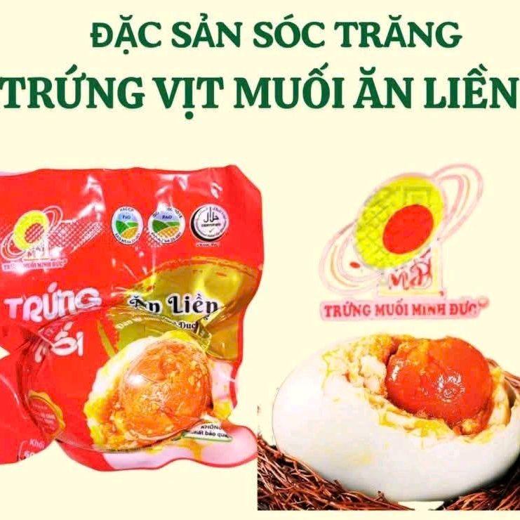  Trứng vịt muối ăn liền đặc sản Sóc Trăng. 