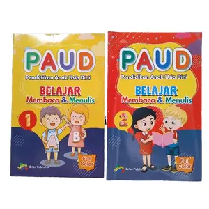 (Paket isi 2 Buku) PAUD Belajar Membaca Menulis 1 2 Lengkap - BP