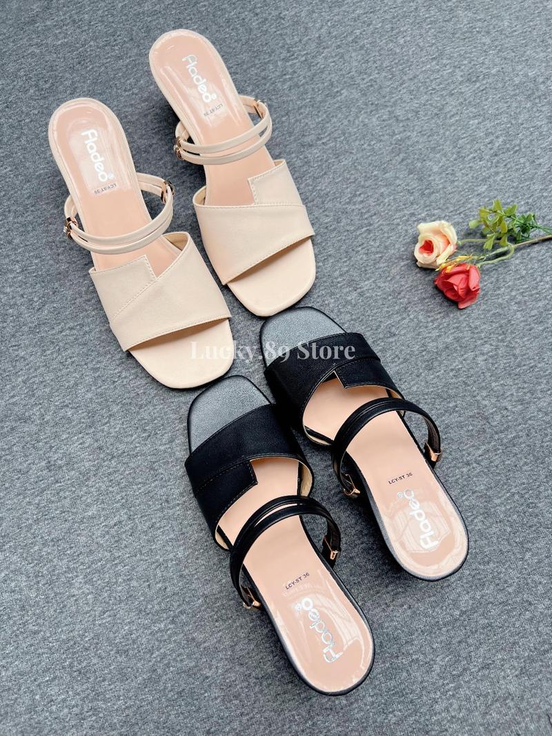 Product Introduction of FLADEO Sendal Wanita Heels 5cm Sandal Elegant Hak 5 cm Tali Belakang Shoes 7