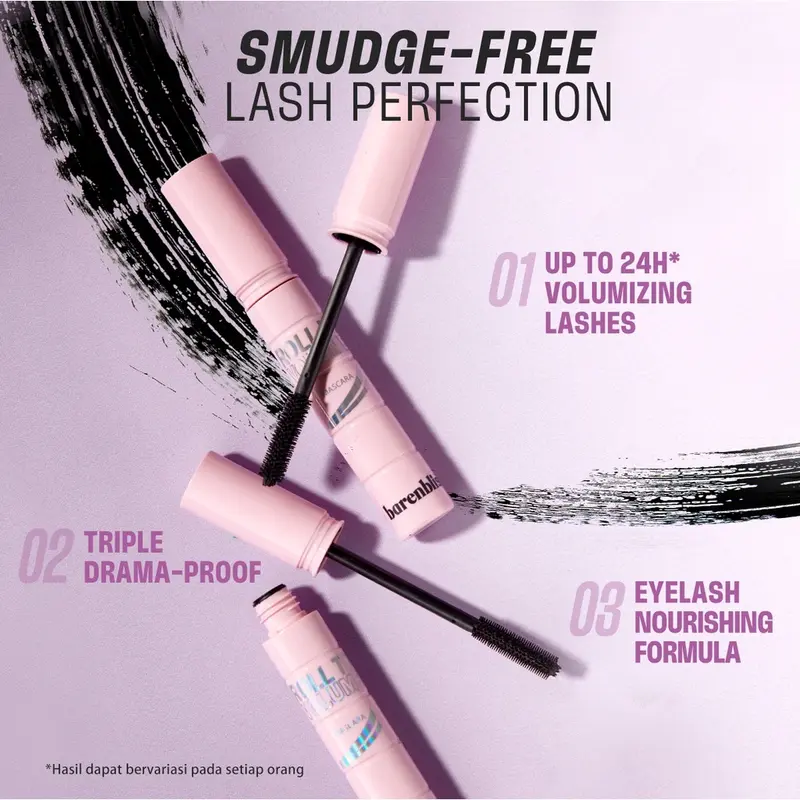 BARENBLISS Maskara Roll To Volume Mascara Bnb Roll Volume Maskara 2