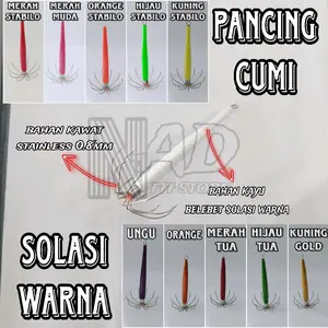 Kail Cumi / Ranjau Cumi Lilit Solasi Warna Murah Bahan Kail Stainless