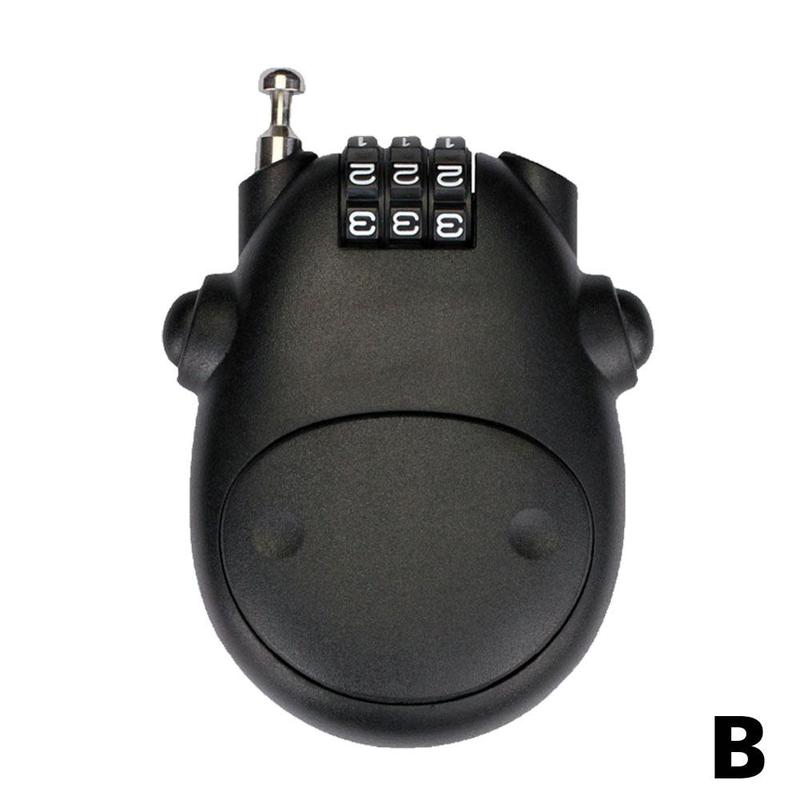 Product Introduction of Motorcycle Helmet Lock Electric Vehicle Helmet Anti-theft Combination Lock Suitcase Wire Lock N4N8 34