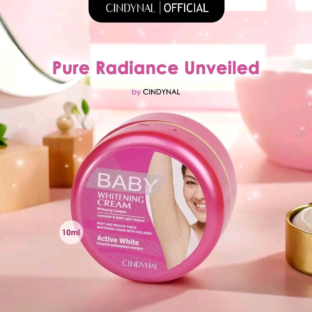 [NEW] Cindynal Baby Whitening Krim - Cream Pemutih Badan, Ketiak, Leher,Pantat dan Selangkangan