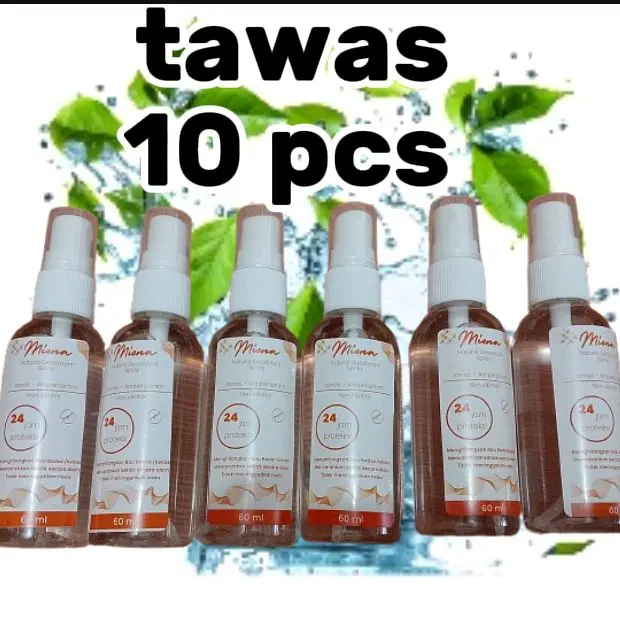 10 Pcs Deodorant Tawas Spray Natural 60ml menghilangkan bau badan seharian