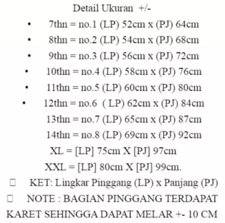 Product Introduction of promo rok hitam SD/MI madrasa bahan HIGH TWIS model full rempel rok rempel atas (plisket ) seragam sekolah 0
