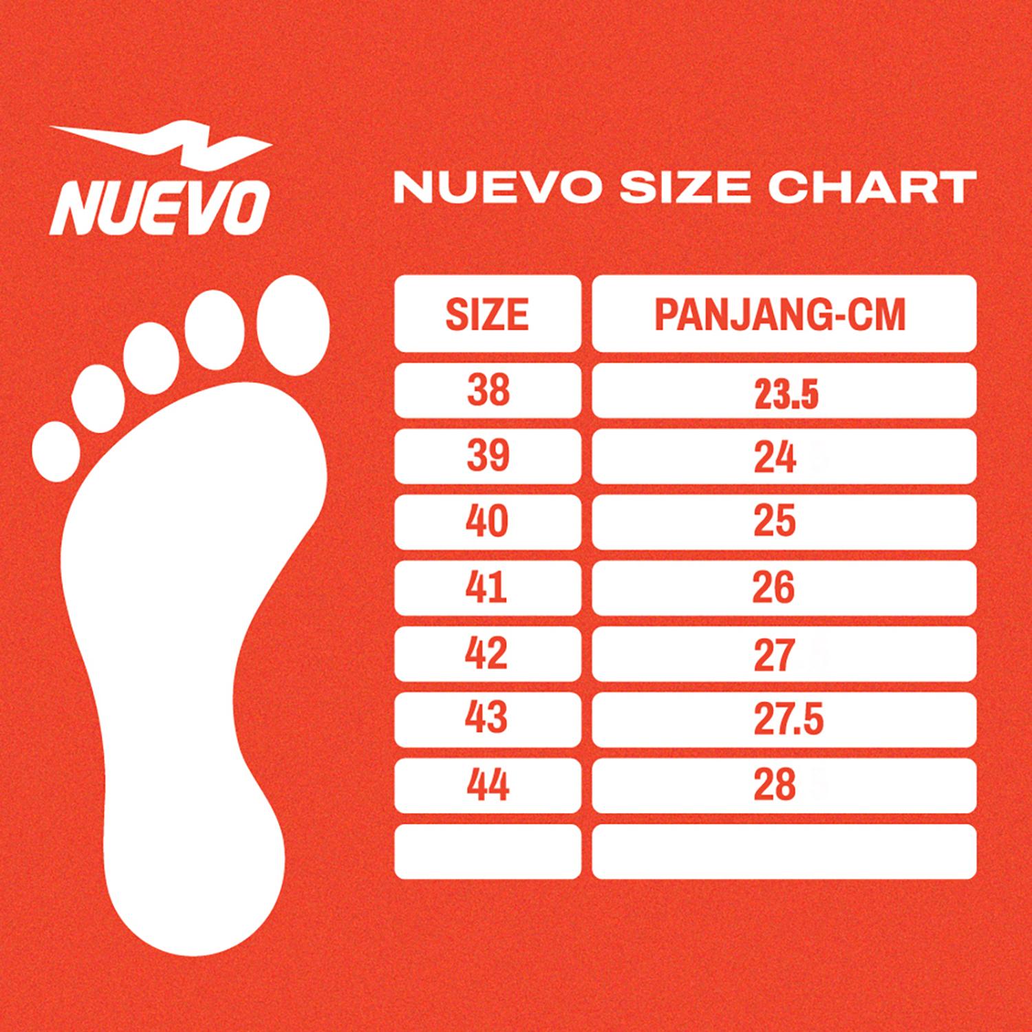 NUEVO - Sepatu Lari Nuevo Soars XI Hitam Oren Olahraga Running Sneakers Sport Jogging Cowok Ringan Outdoor