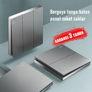 Saklar Lampu Dinding Tipe 86 Lampu Modern Universal Soket Titik Colokan dengan USB Outlet Elektrik Kotak Tembaga