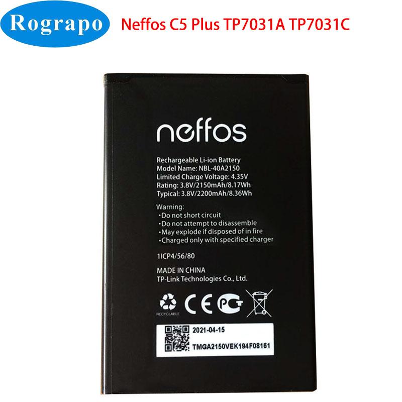 Pin gốc mới 2200mAh NBL 40A2150 dành cho điện thoại di động TP-Link Neffos C5 Plus C5+ TP7031A TP7031C