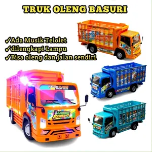 MAINAN ANAK MOBIL TRUK OLENG MUSIK TRUK CANTER BISA OLENG DAN MUSIK