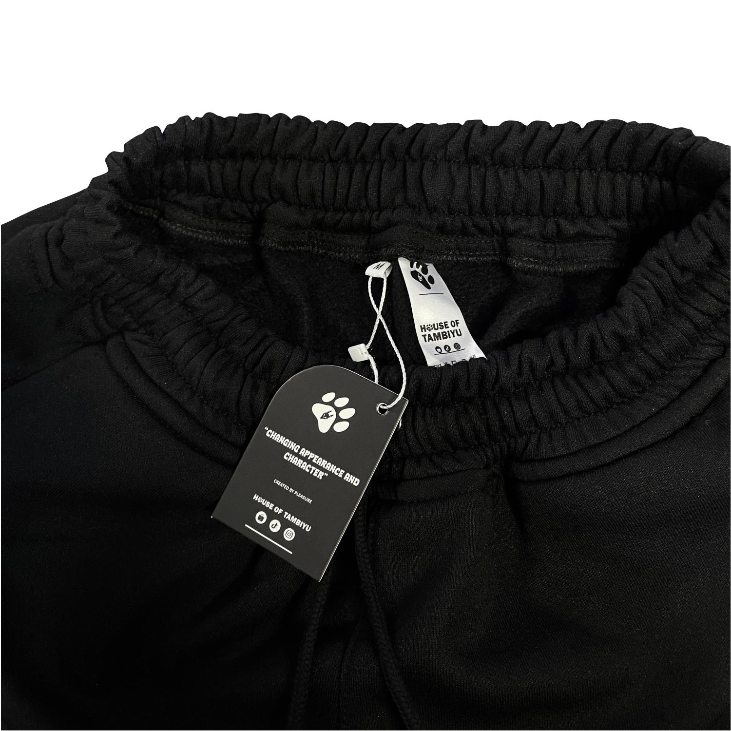 HOUSE OF TAMBIYU Sweatpants Baggy Cotton Fleece 300gsm Celana Panjang Unisex Warna Hitam