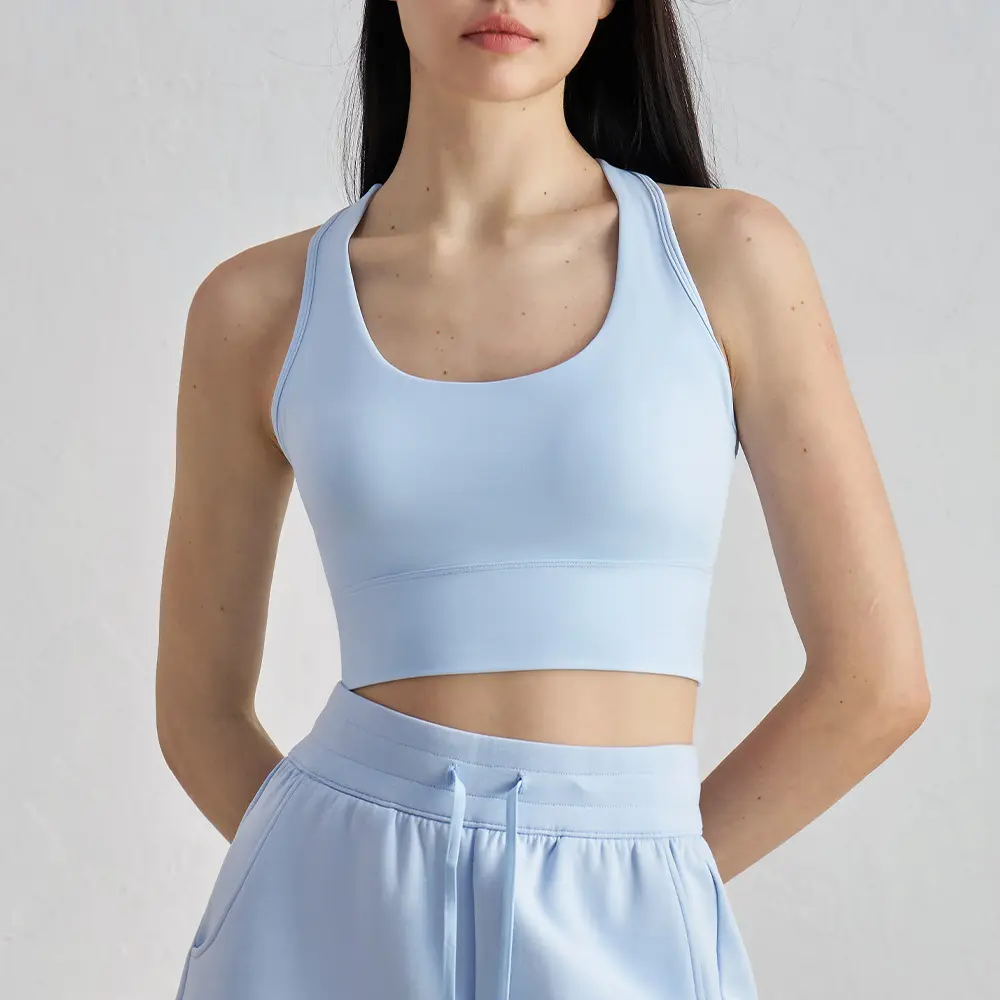 Áo Vest Tập Yoga, Dành Cho Nữ, 82% Nylon + 18% Spandex, Đồ Lót Thể Thao, Có Đệm Ngực, Thoáng Khí Và Thoải Mái, Nén Eo, Áo Ngực Thể Dục, Có Sẵn Trong S-XL, Hàng Mới Về Năm 2025 áo  bra  tập  aerobic