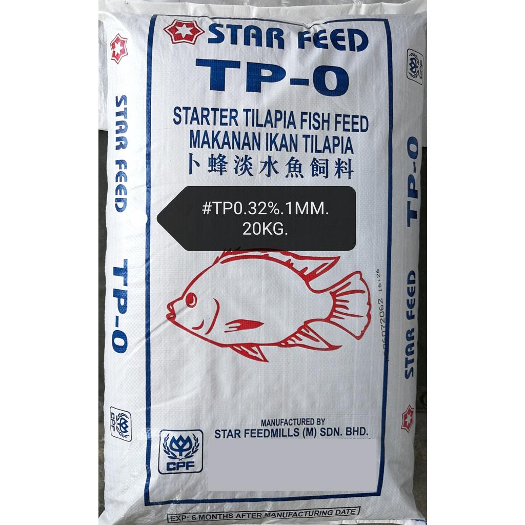 Star Feed TP0 Tilapia Fish Feed 1mm 20kg 32% Protein