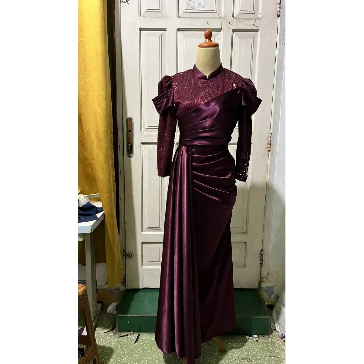 Aadila dress - dress kondangan mewah elegant baju kondangan remaja kekinian dress raya