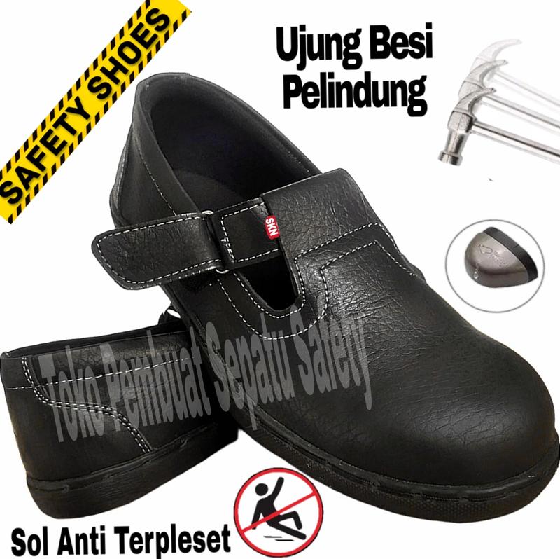Sepatu Fantofel Cewek Kulit Buatan Terbaik Ujung Besi Sepatu Kerja Guru Kantor PNS Anti Slip Anti Licin Sepatu Wanita Murah Berkualitas 0