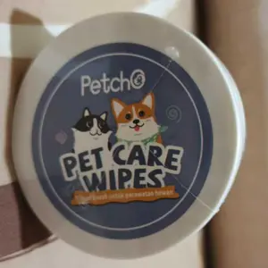 Petcho Tisu Pembersih Telinga Hewan Peliharaan Tisu Pembersih Mata Kucing Membersihkan Mata Dan Telinga Kucing Dan Anjing Membersihkan Kotoran Telinga Dengan Cepat 130/200 PCS