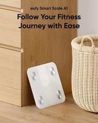 Gambar Eufy Weighing Scales for Body Weight, Digital Bathroom Scales with Bluetooth, Body Fat Scales, 12 Measurements, Weight/Body Fat/BMI, Fitness Body Composition Analysis, Black, lbs/kg, Smart Scale A1 - T9120 - White dari Anker Indonesia Kota Administrasi Jakarta Utara 2 Tokopedia