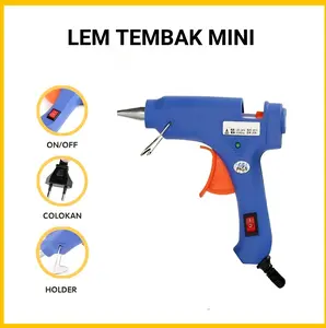 Lem Tembak / Hot Melt Glue Gun On Off 20watt / Glue Gun Mini - Alat Perekat Praktis