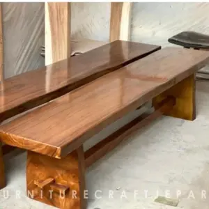 PESANAN BAPAK CHANDRA 1 PC BANGKU TAMAN KAYU SOLID TREMBESI 2 METER