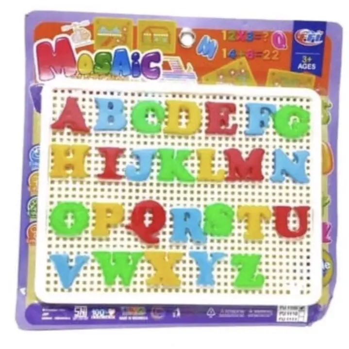 ￼Mainan Huruf ABC Abjad Mosaic-Mainan Edukasi Anak mengenal huruf