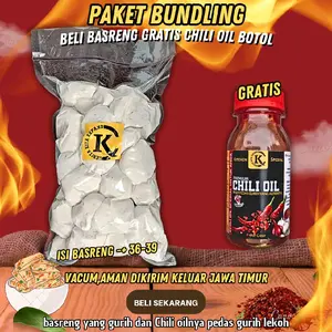 Basreng Mentah Kataji Free Chili Oil Botol ,fresh kemasan vacum CK Expand Food,Tanpa po  Frozen Camilan