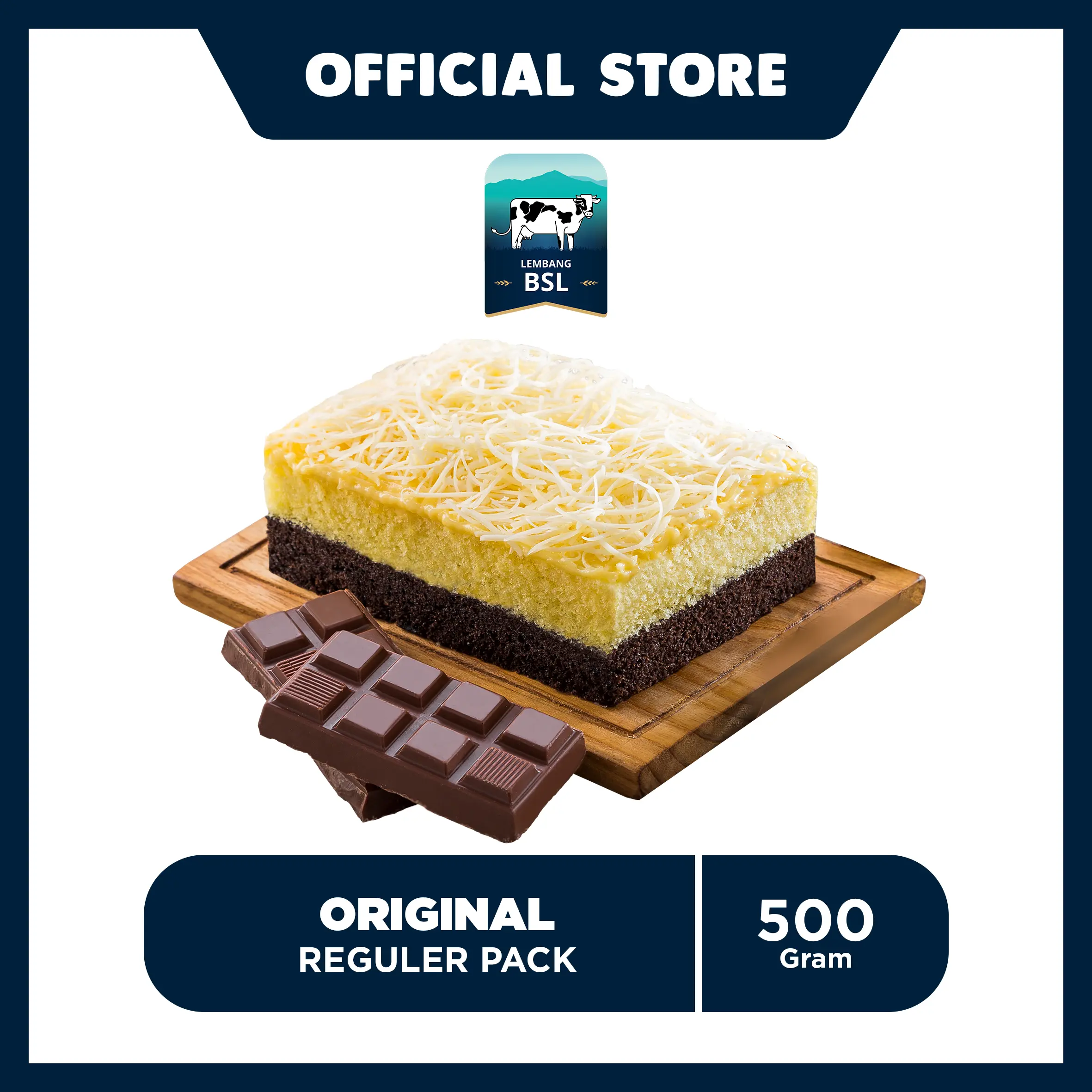 Bolu Susu Lembang Original - Reguler Pack (550gr)