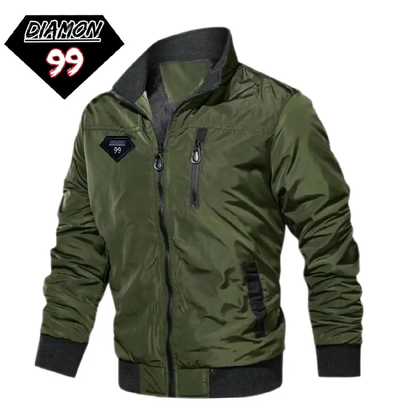 jaket bomber polos premium quality /jaket waterproof tebal Pria terbaru /distro bandung Casual 2