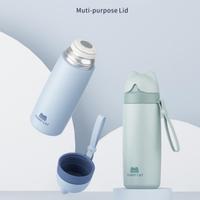 Gambar THERMOS / BOTOL MINUM ANTI TUMPAH XW F-4031 FLASK 350ML STAINLESS 304 - Biru Muda dari Orinoco Smart Living Kota Bogor 4 Tokopedia