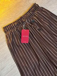 HYLE [ Special TAP ] Everyday Pants Stripe Bangkok Celana Panjang Wanita Baggy Loose Basic Motif Garis Salur Formal Casual untuk Daily Kuliah dan Aktivitas Outdoor